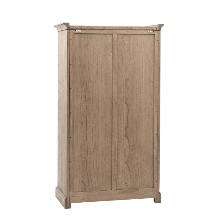 Martinique 2 Mirror Door Wardrobe - Natural