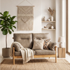 Mindi Light Oak Cane 2 Seater Sofa