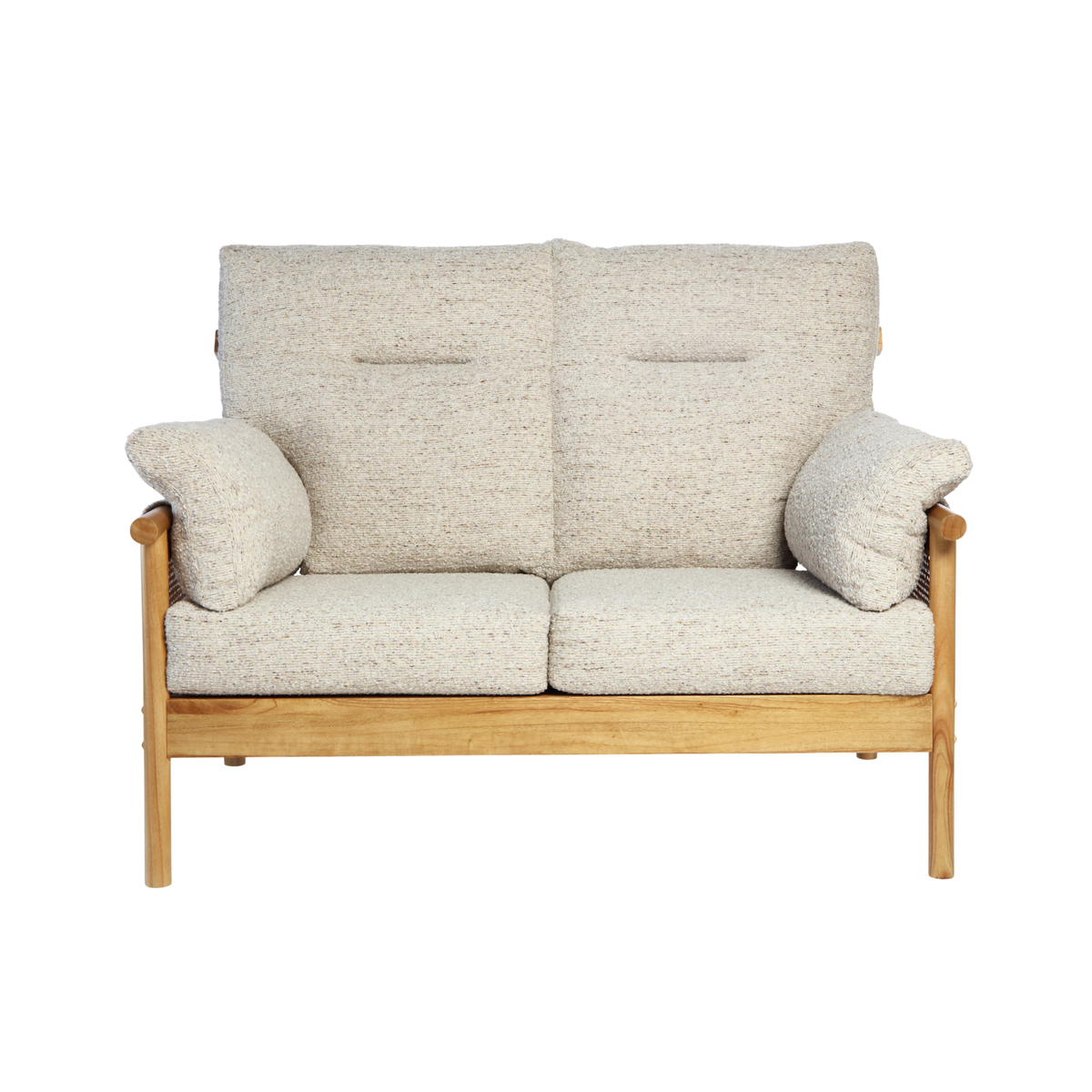 Mindi Light Oak Cane 2 Seater Sofa