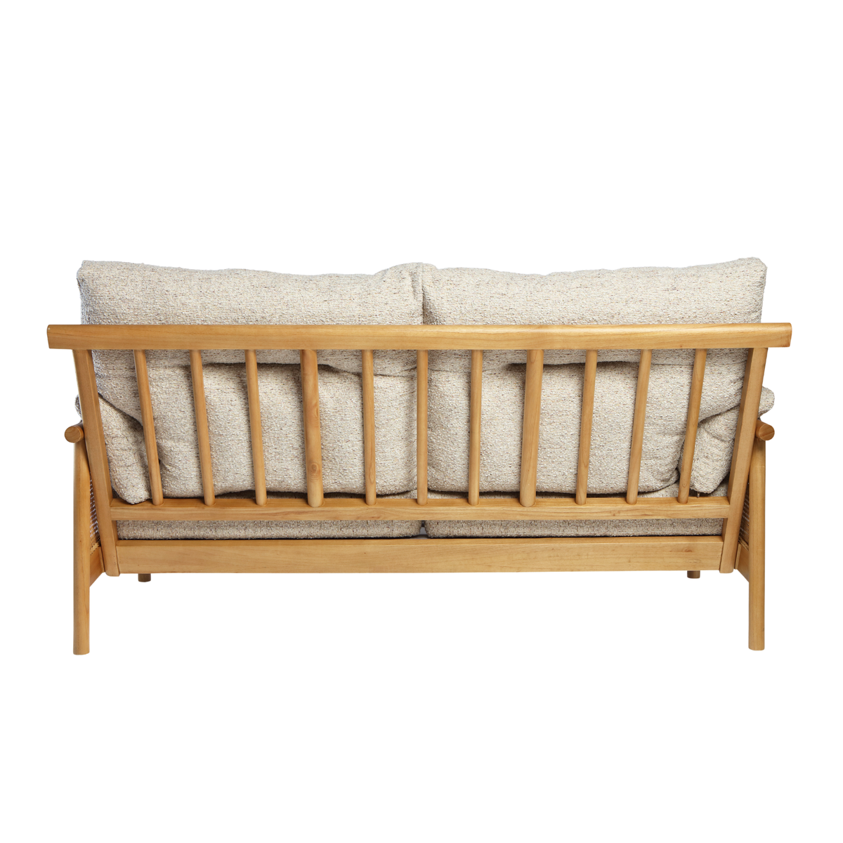 Mindi Light Oak Cane 3 Seater Sofa