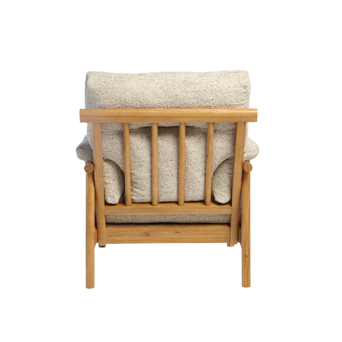 Mindi Light Oak Cane Armchair