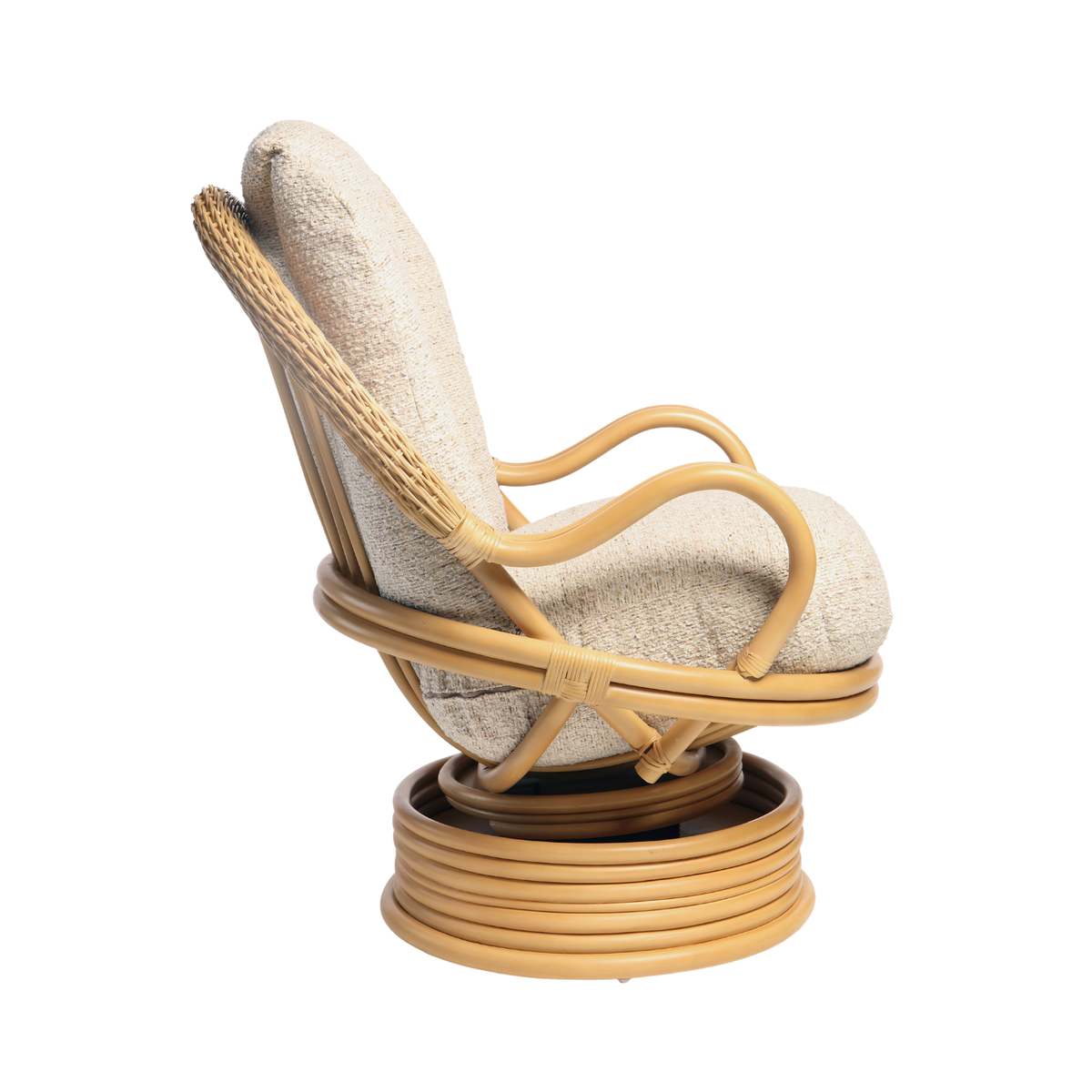 Mindi Light Oak Deluxe Swivel Rocker Chair