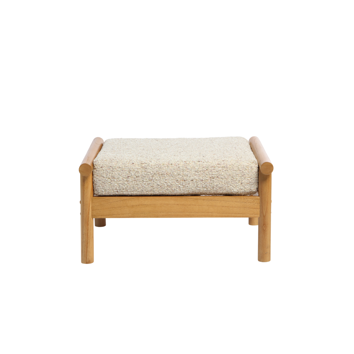 Mindi Light Oak Cane Footstool