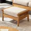 Mindi Light Oak Cane Footstool