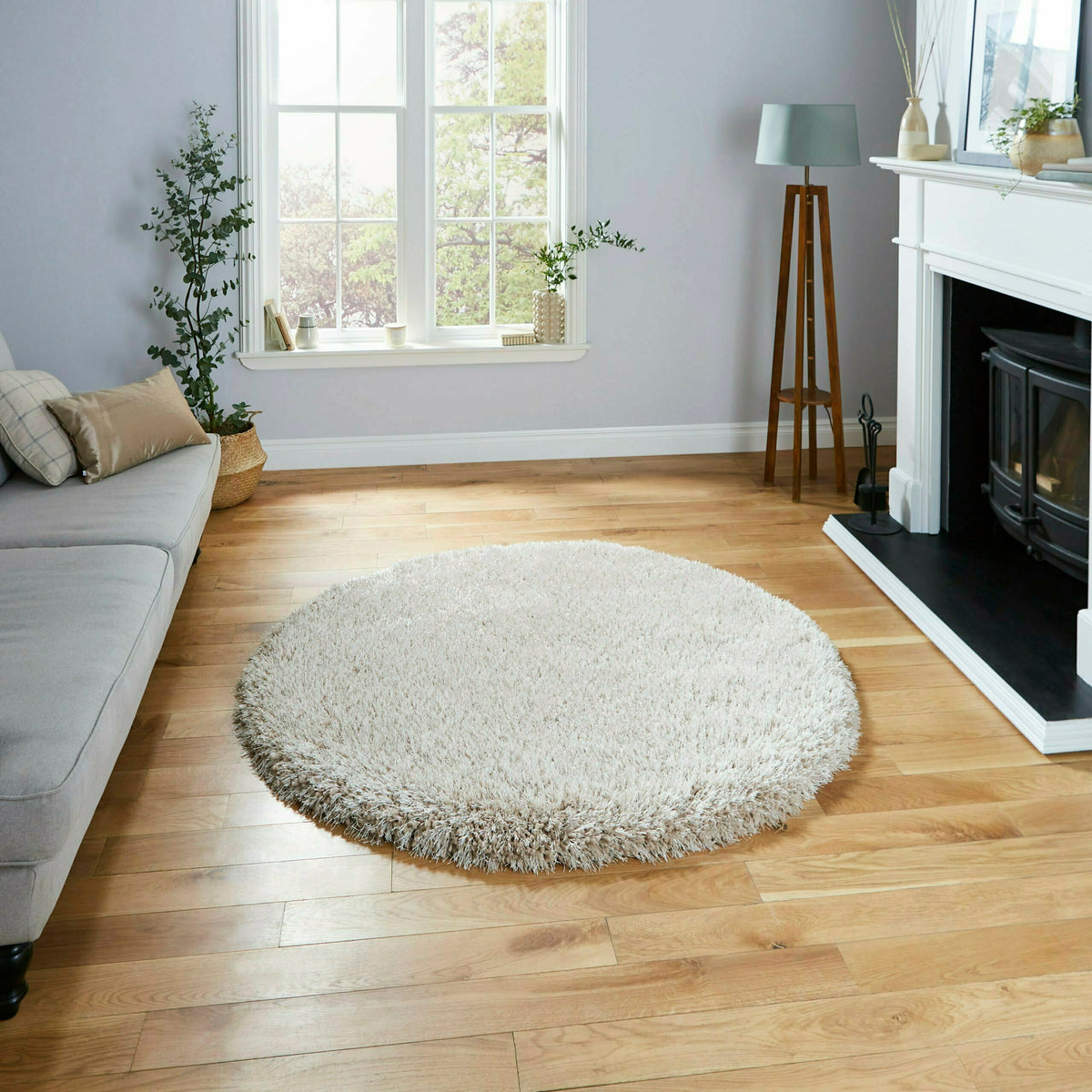 montana shaggy rug in beige 4 sizes available