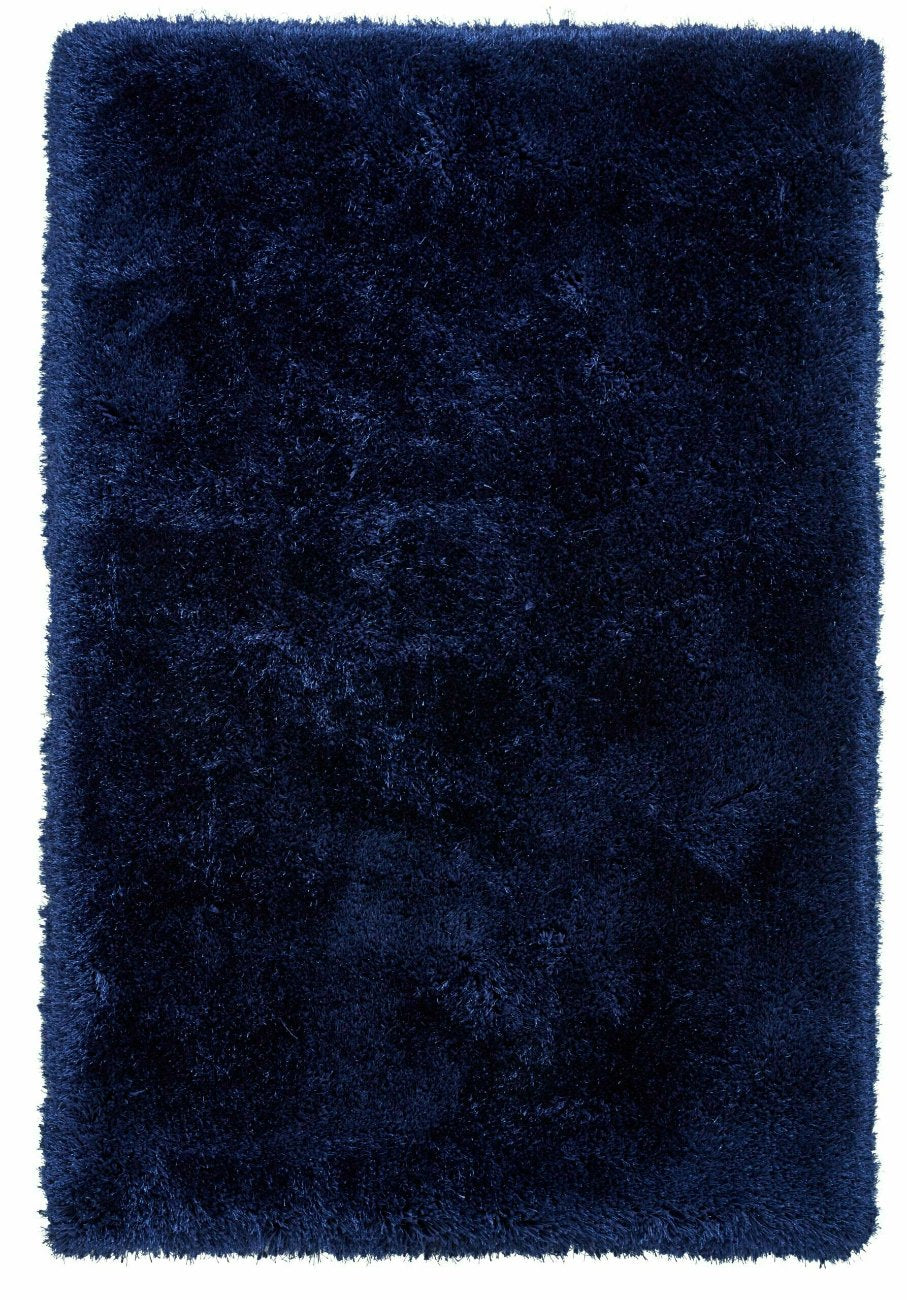 montana shaggy rug in dark navy blue 4 sizes available