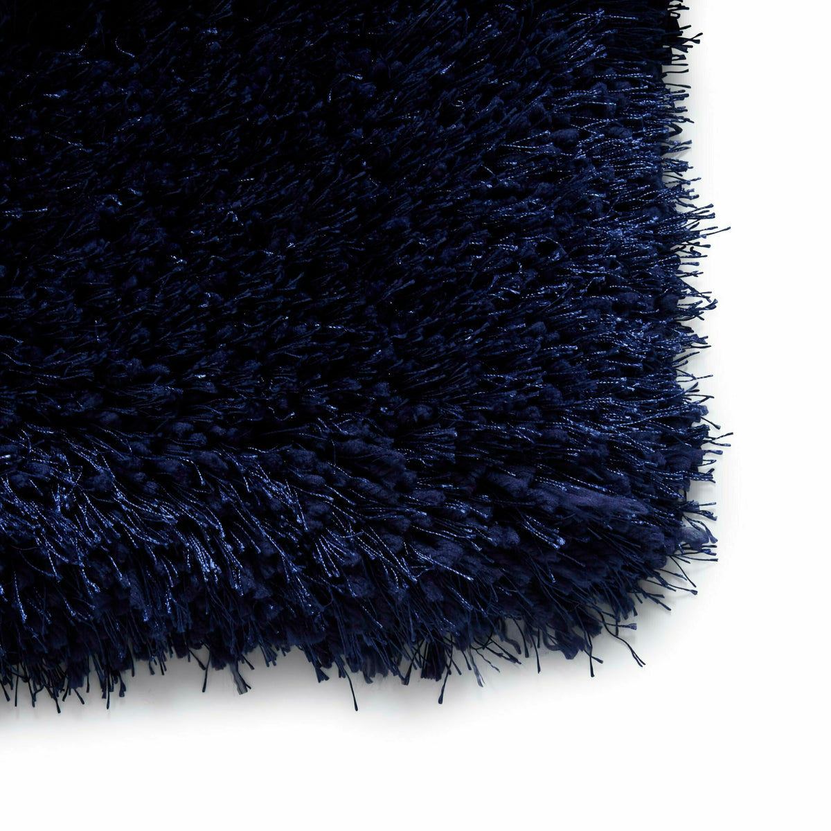 montana shaggy rug in dark navy blue 4 sizes available