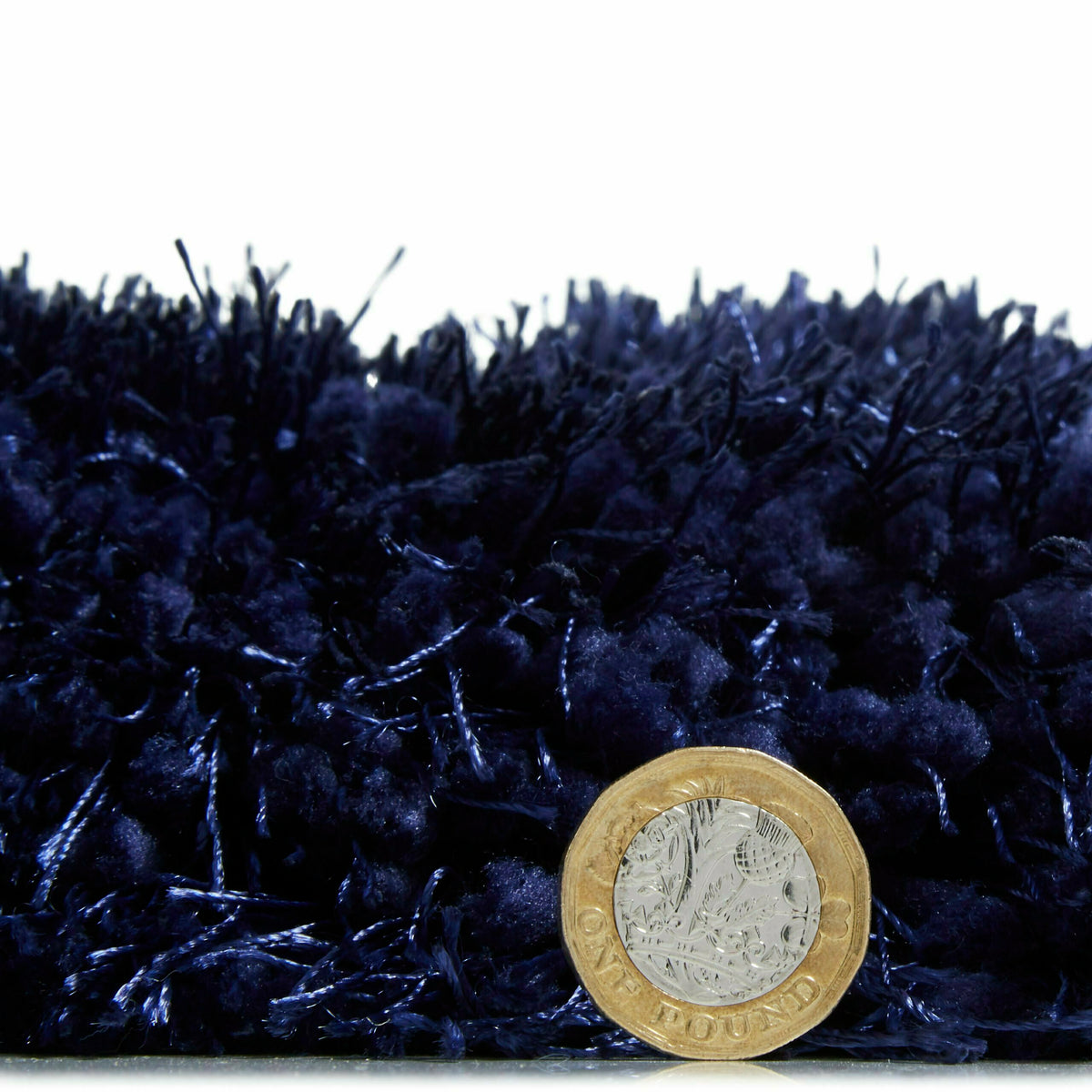 montana shaggy rug in dark navy blue 4 sizes available