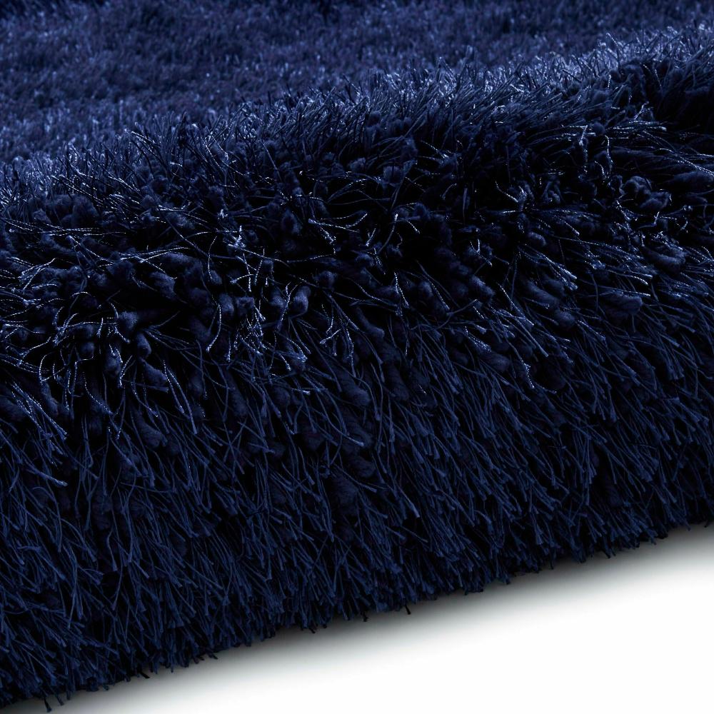 montana shaggy rug in dark navy blue 4 sizes available