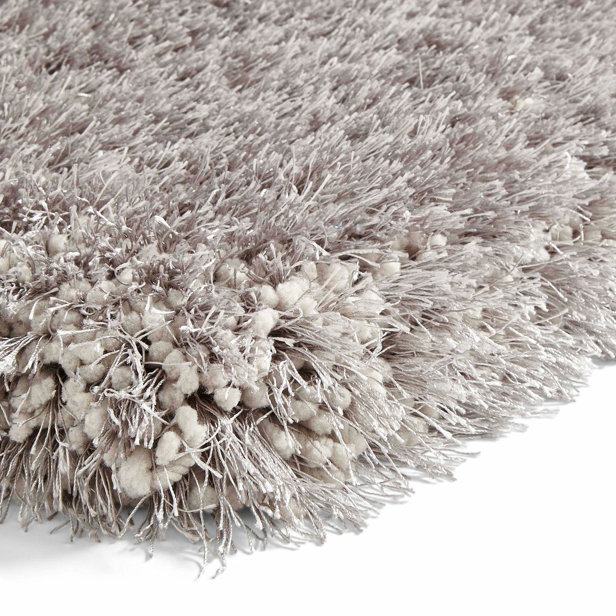 montana shaggy rug in silver 4 sizes available