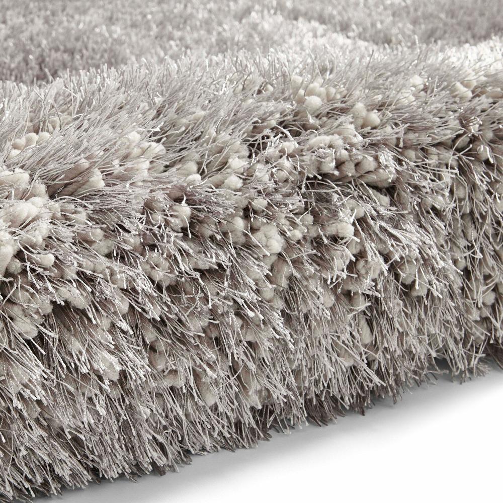 montana shaggy rug in silver 4 sizes available