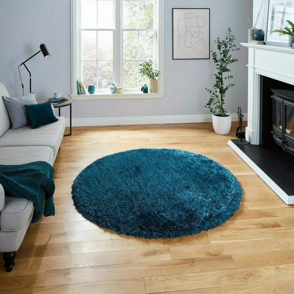 montana shaggy rug in steel green 4 sizes available