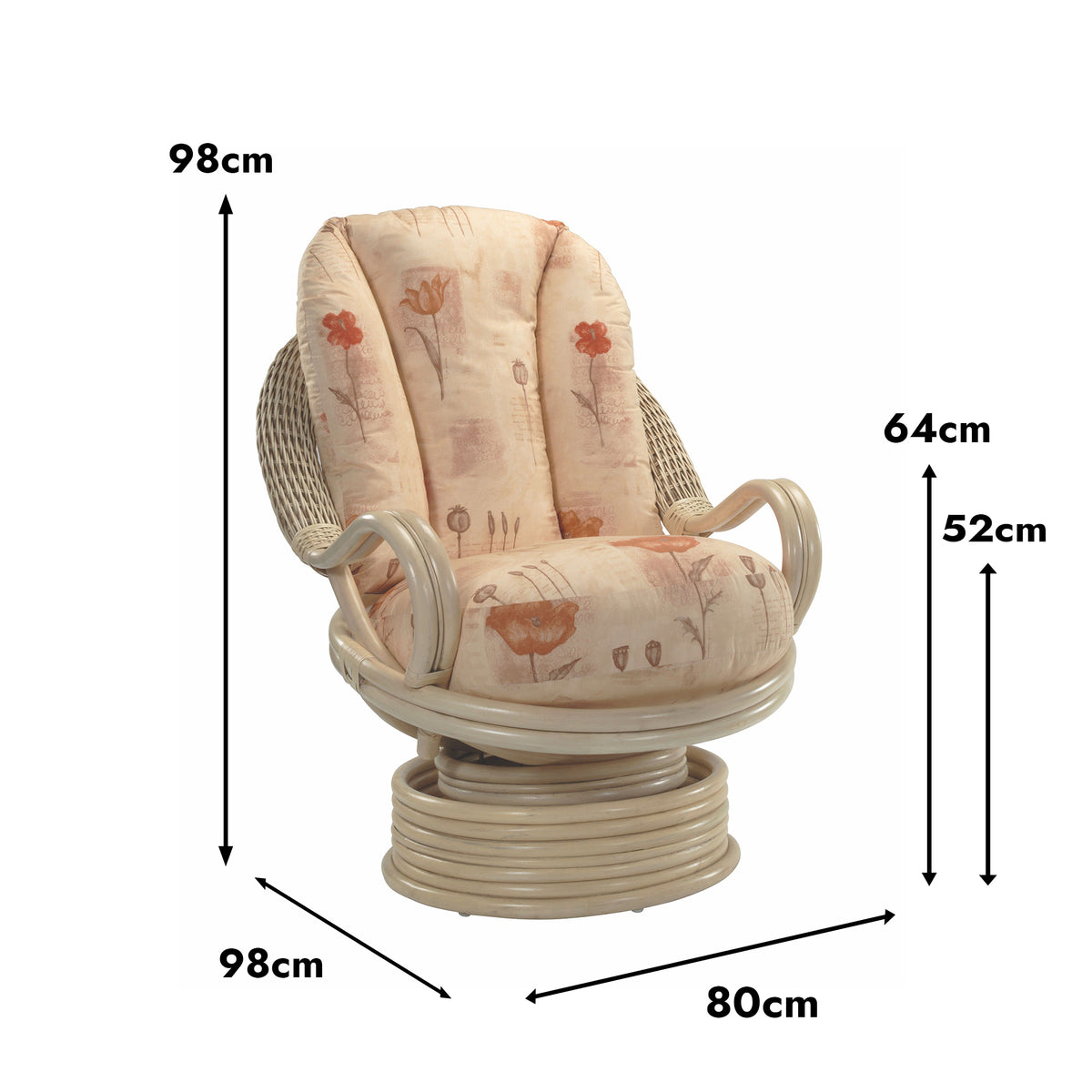 Morley Natural Deluxe Swivel Rocker