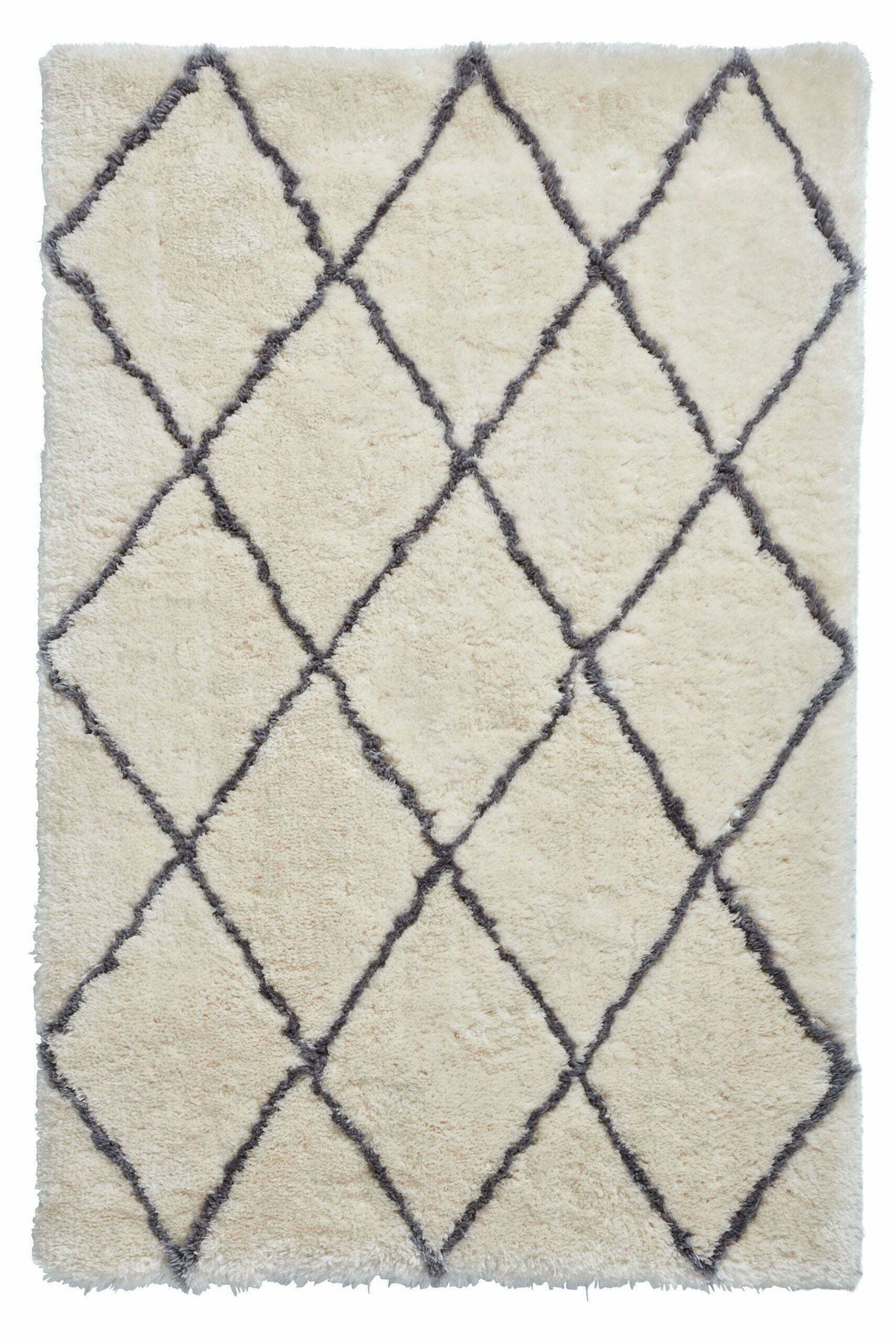 morocco shaggy rug in ivory and grey 3 sizes available