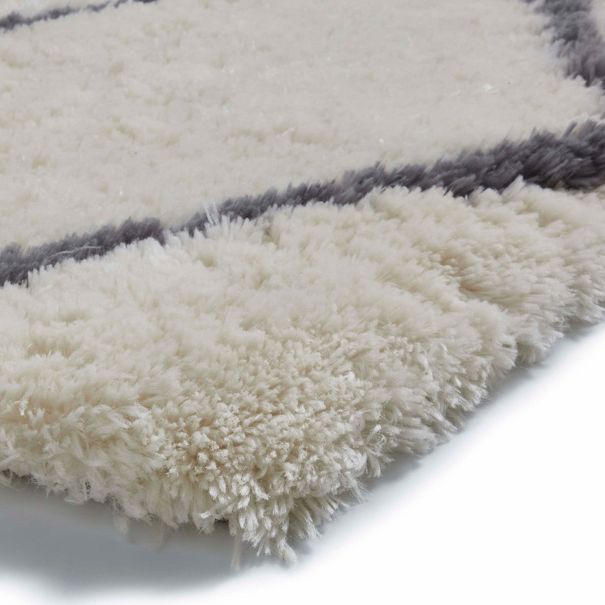 morocco shaggy rug in ivory and grey 3 sizes available