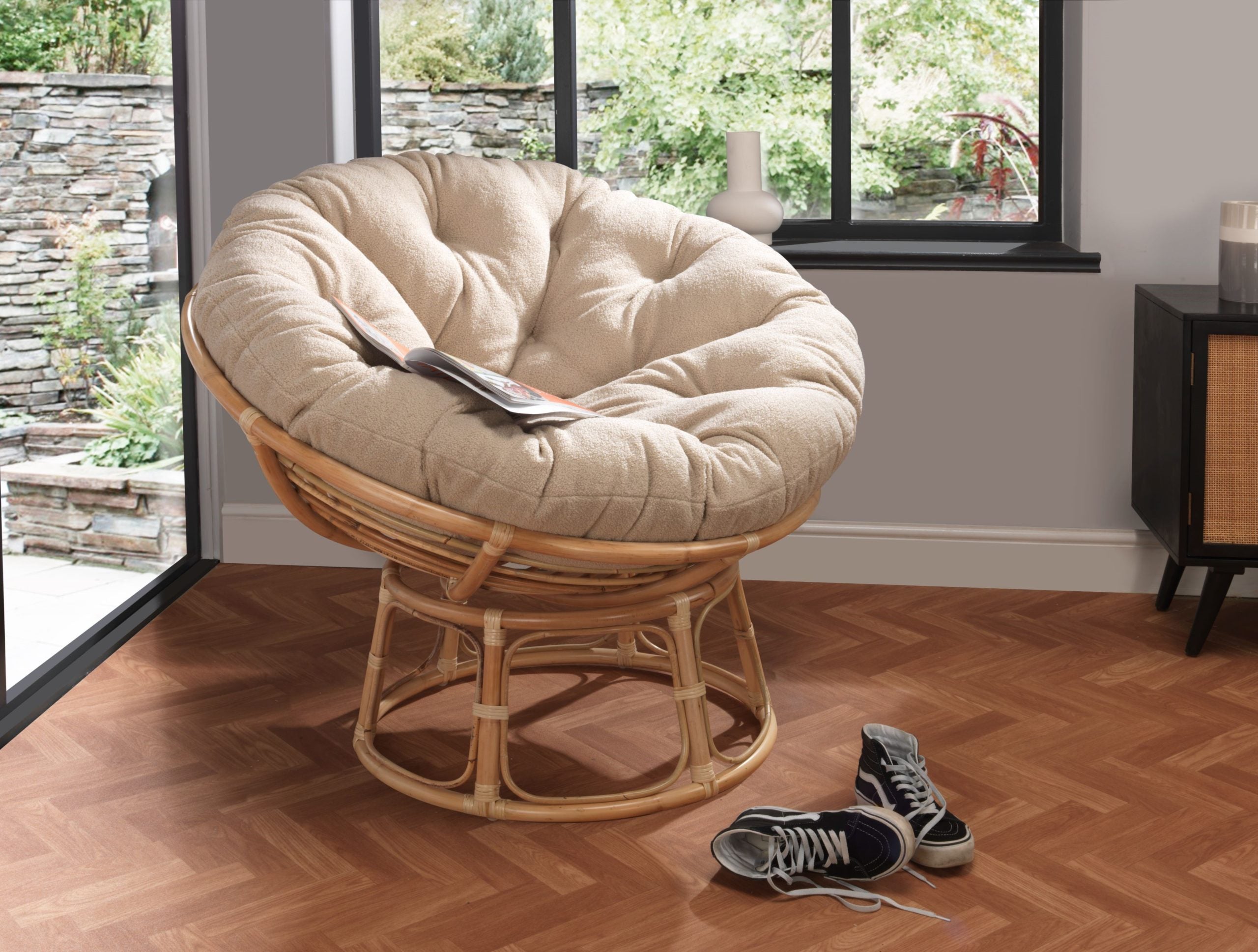 Papasan chair natural frame sale