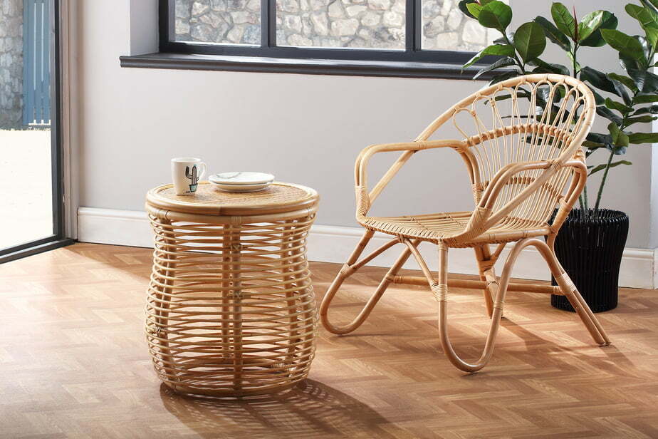 natural nordic chair and royal lamp table lifestyle