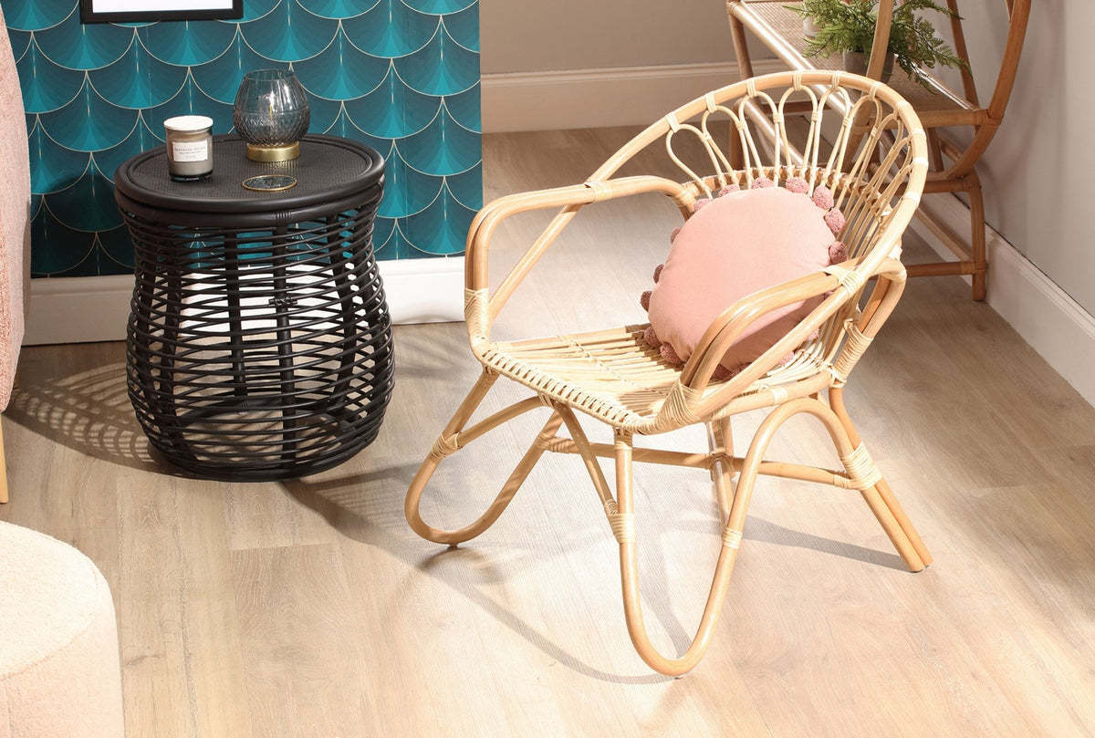 natural nordic rattan chair