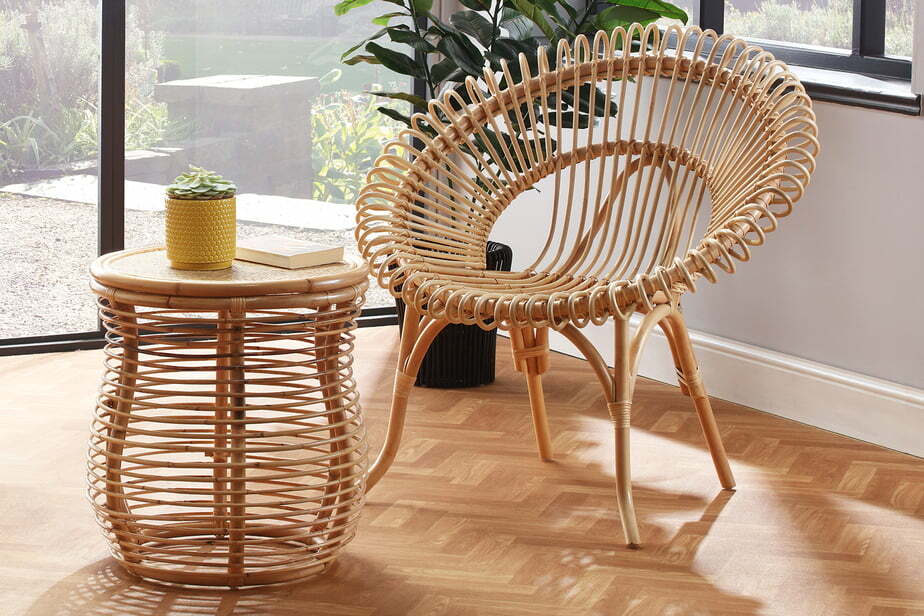 natural shanghai chair and royal lamp table lifestyle