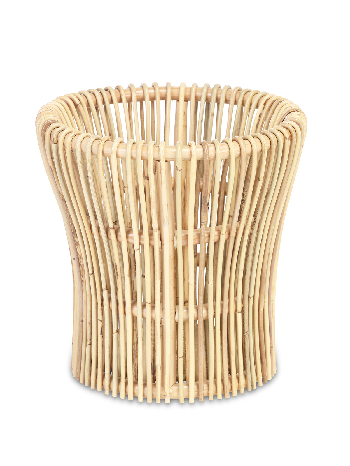 Set of 2 Natural Rattan Plant Baskets