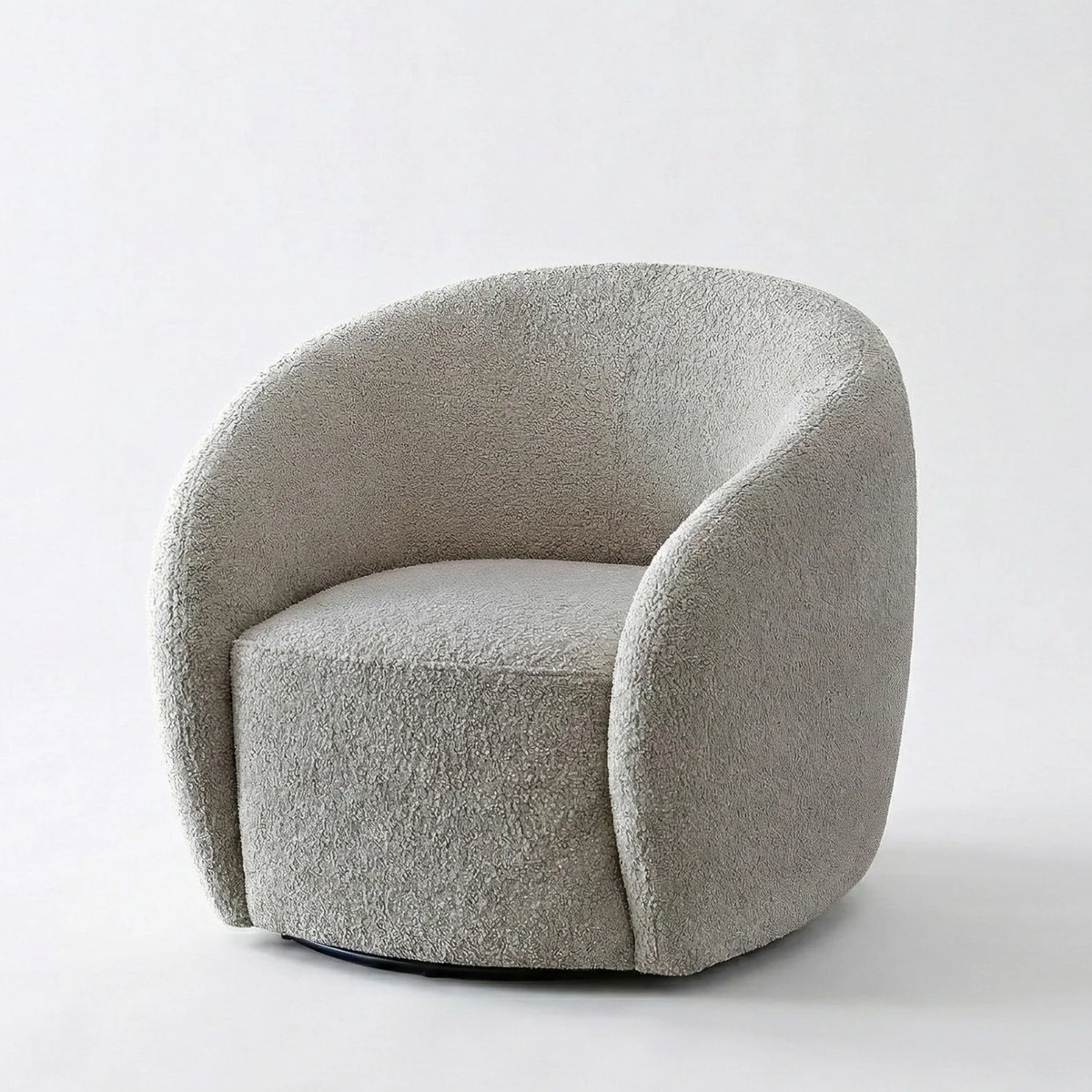 Nerida Boucle Accent Chair - Grey
