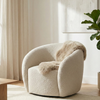 Nerida Boucle Accent Chair - Latte