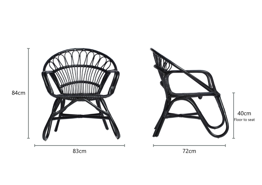 Black Nordic Chairs and Royal Table Bistro Set