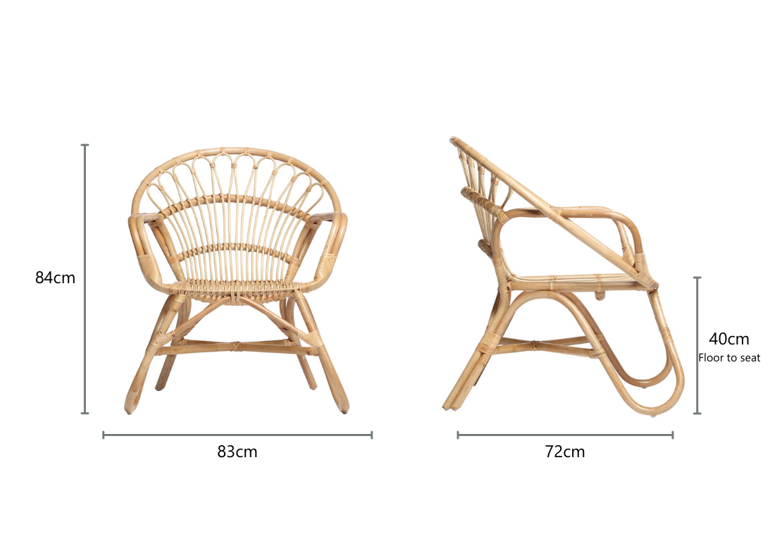 Natural Nordic Chairs and Beijing Table Bistro Set
