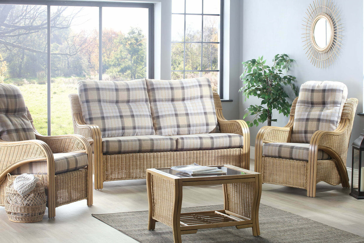 opera light oak highland 3seater 3pc set