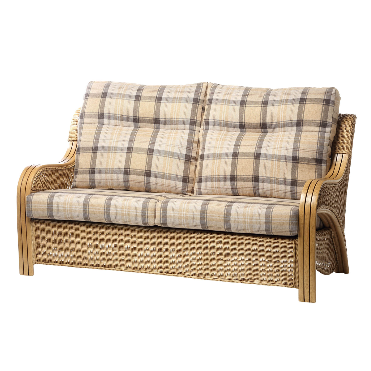 Opera Light Oak Cane 3 Seater Sofa in Highland