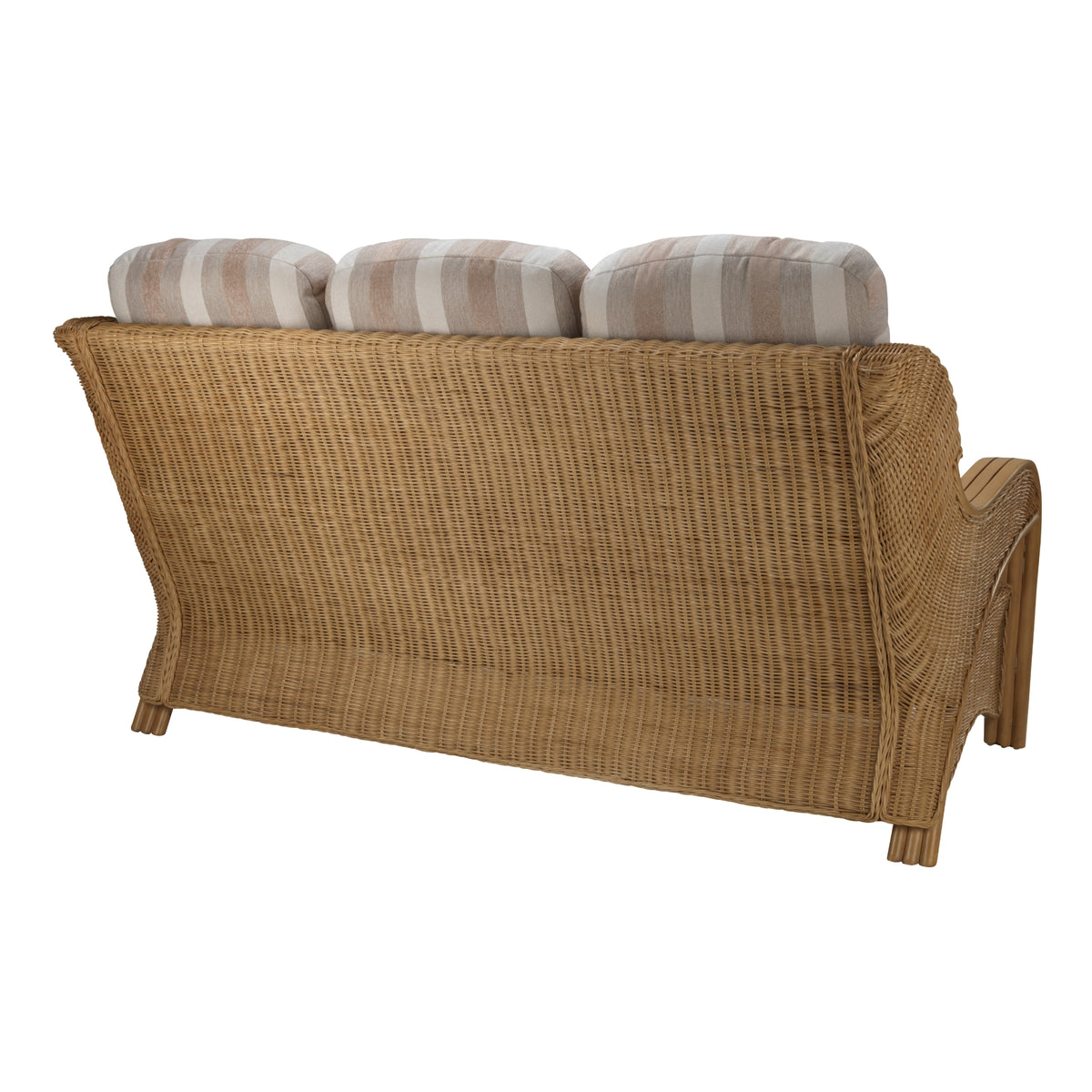 Opera Light Oak 3 Seater 3pc Suite in Duke Beige Stripe