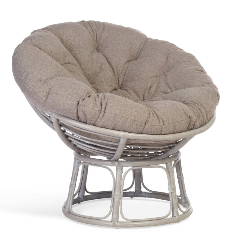 papasan grey chair in shadow grey