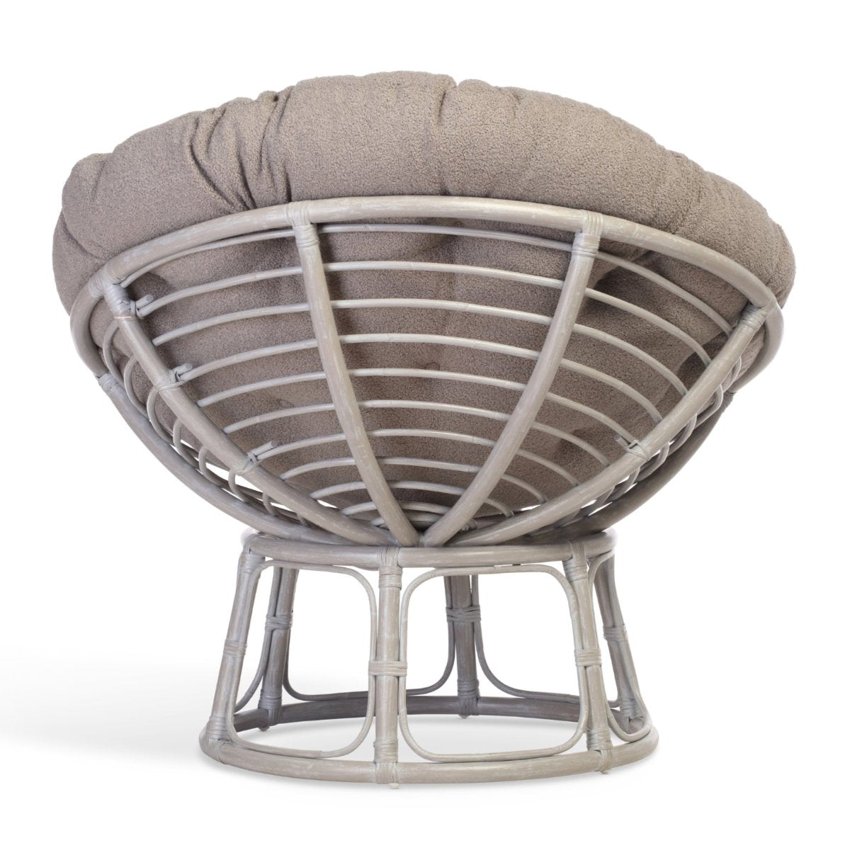 papasan grey chair in shadow grey