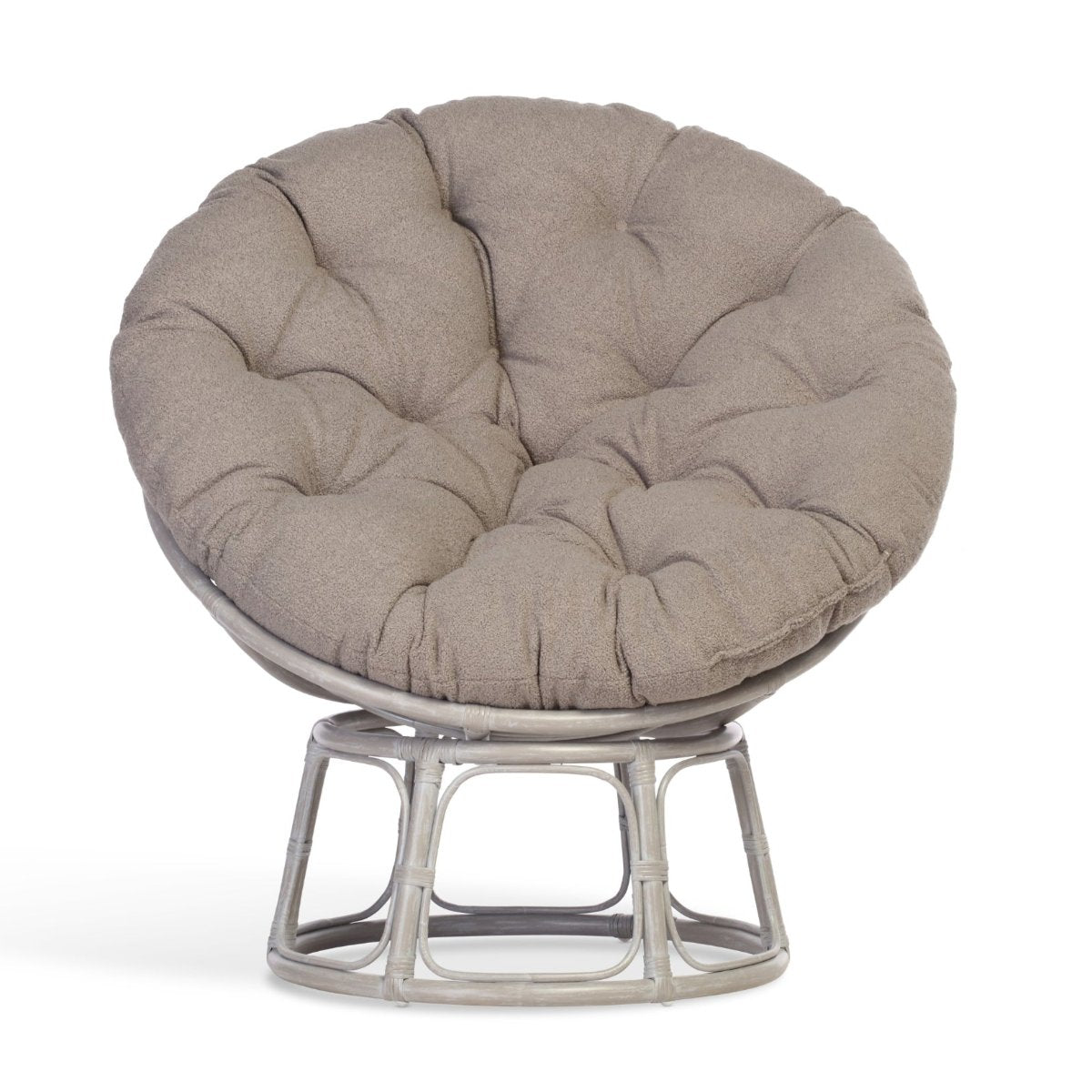 papasan grey chair in shadow grey