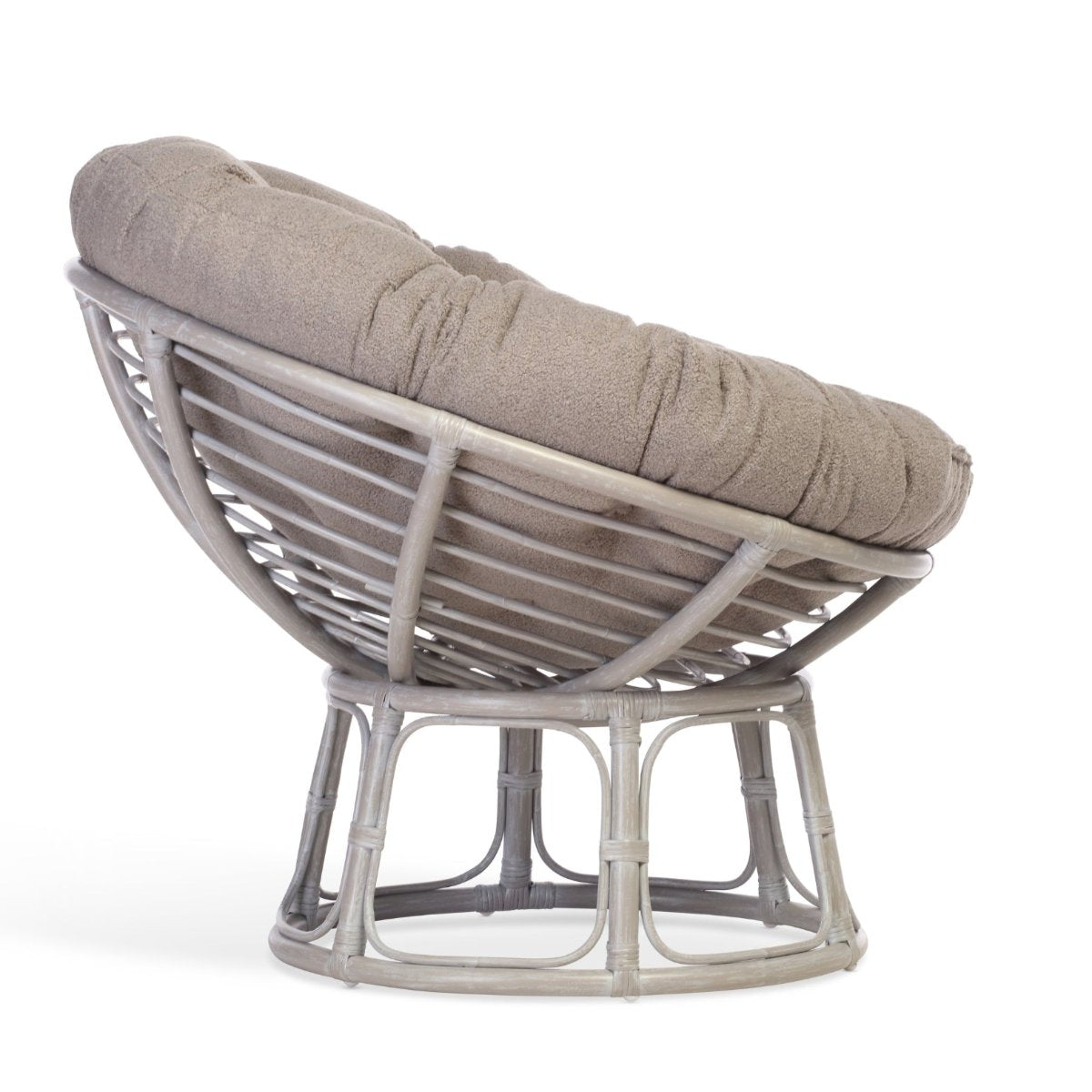 papasan grey chair in shadow grey