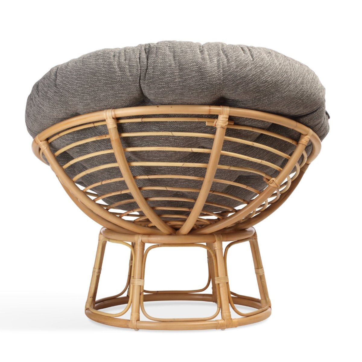 papasan natural chair in slate