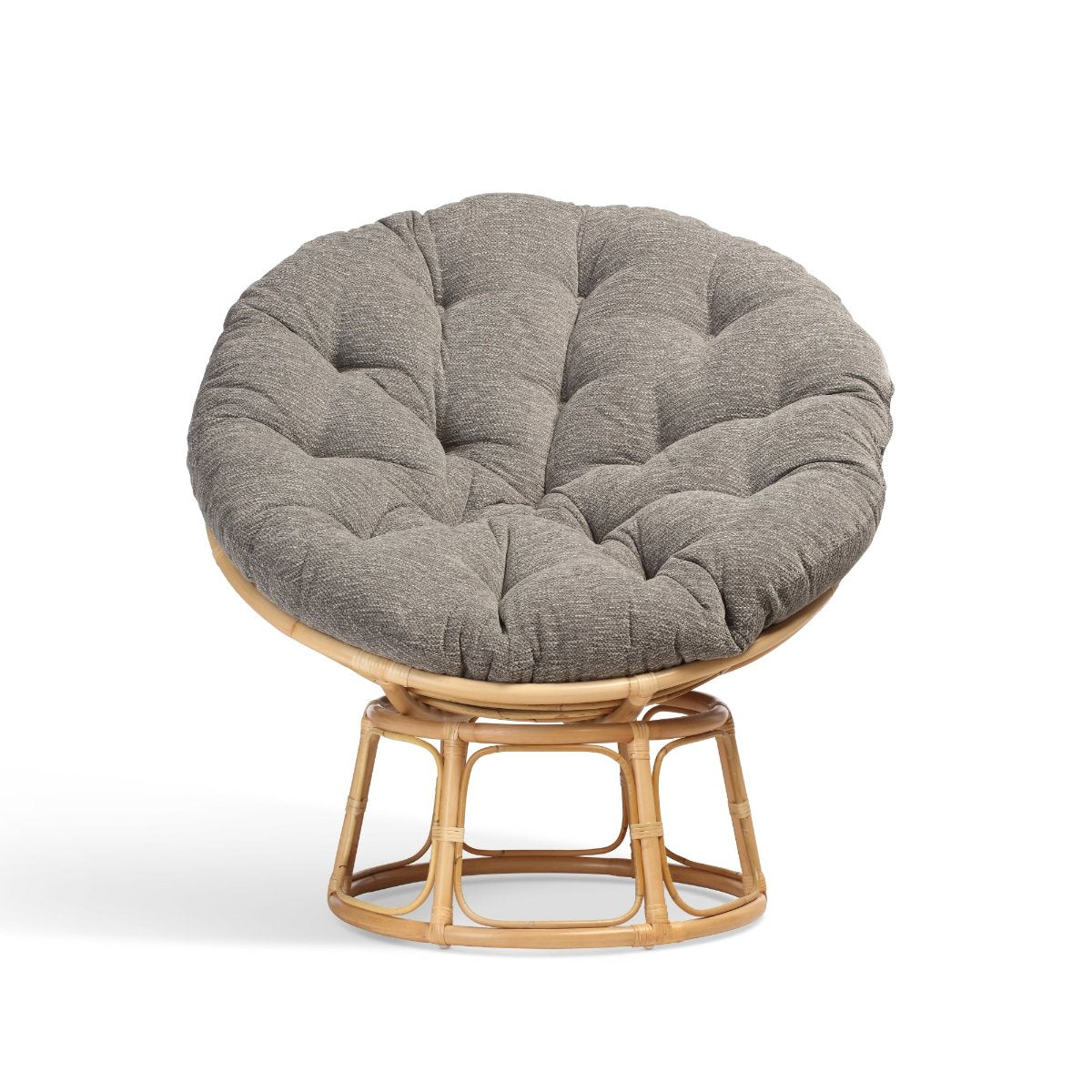 papasan natural chair in slate