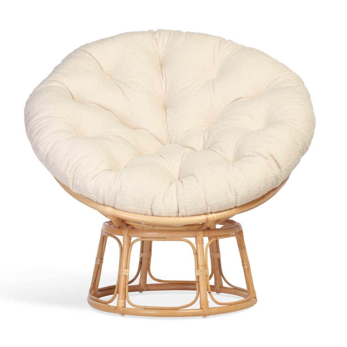 papasan natural chair in vanilla