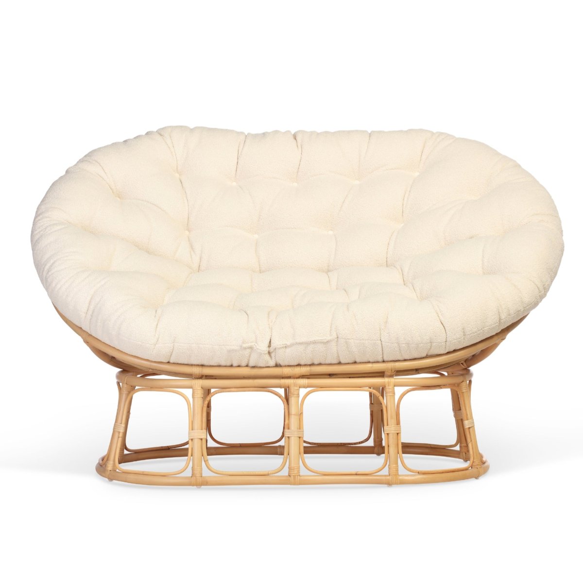 papasan natural sofa in vanilla