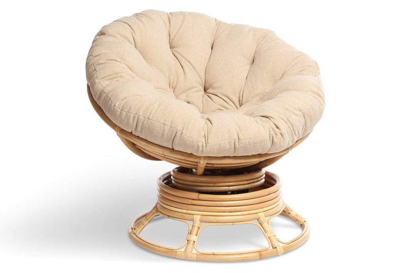 papasan chair with swivel & rocking