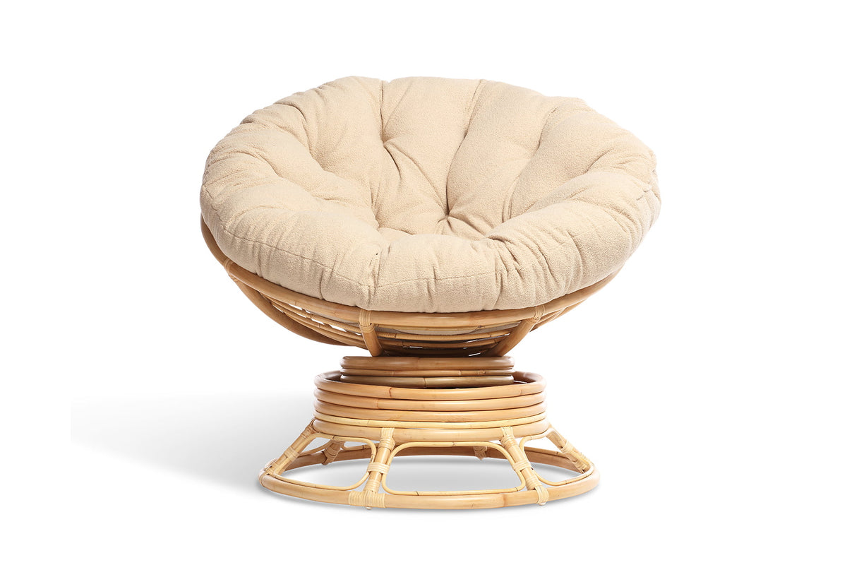 papasan chair with swivel & rocking