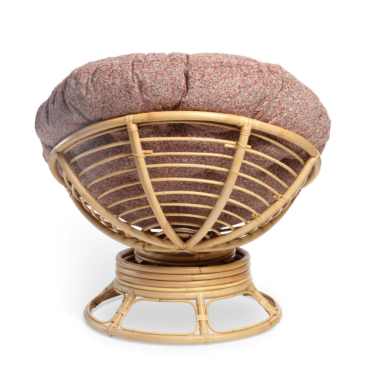 Papasan Swivel Rocking Chair Bubblegum Cushion