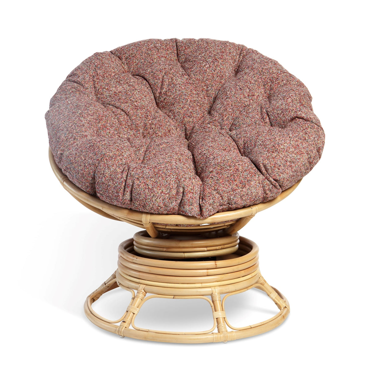 Papasan Swivel Rocking Chair Bubblegum Cushion