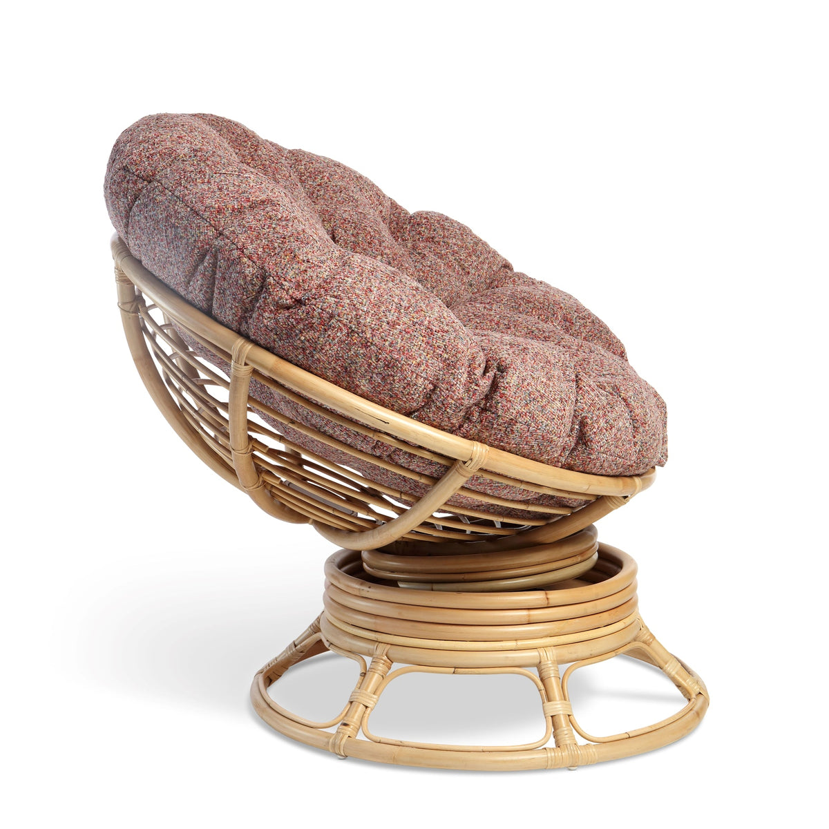 Papasan Swivel Rocking Chair Bubblegum Cushion