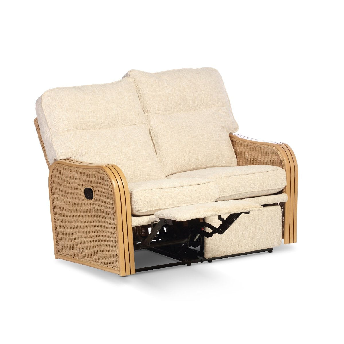 paris light oak reclining 2 seater suite