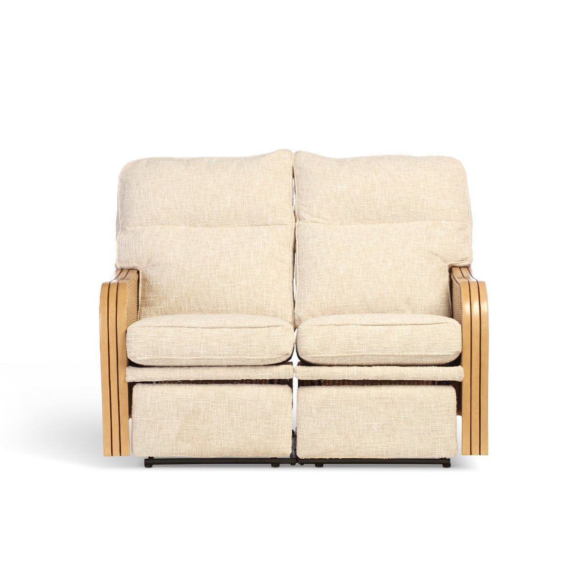 paris light oak reclining 2 seater suite