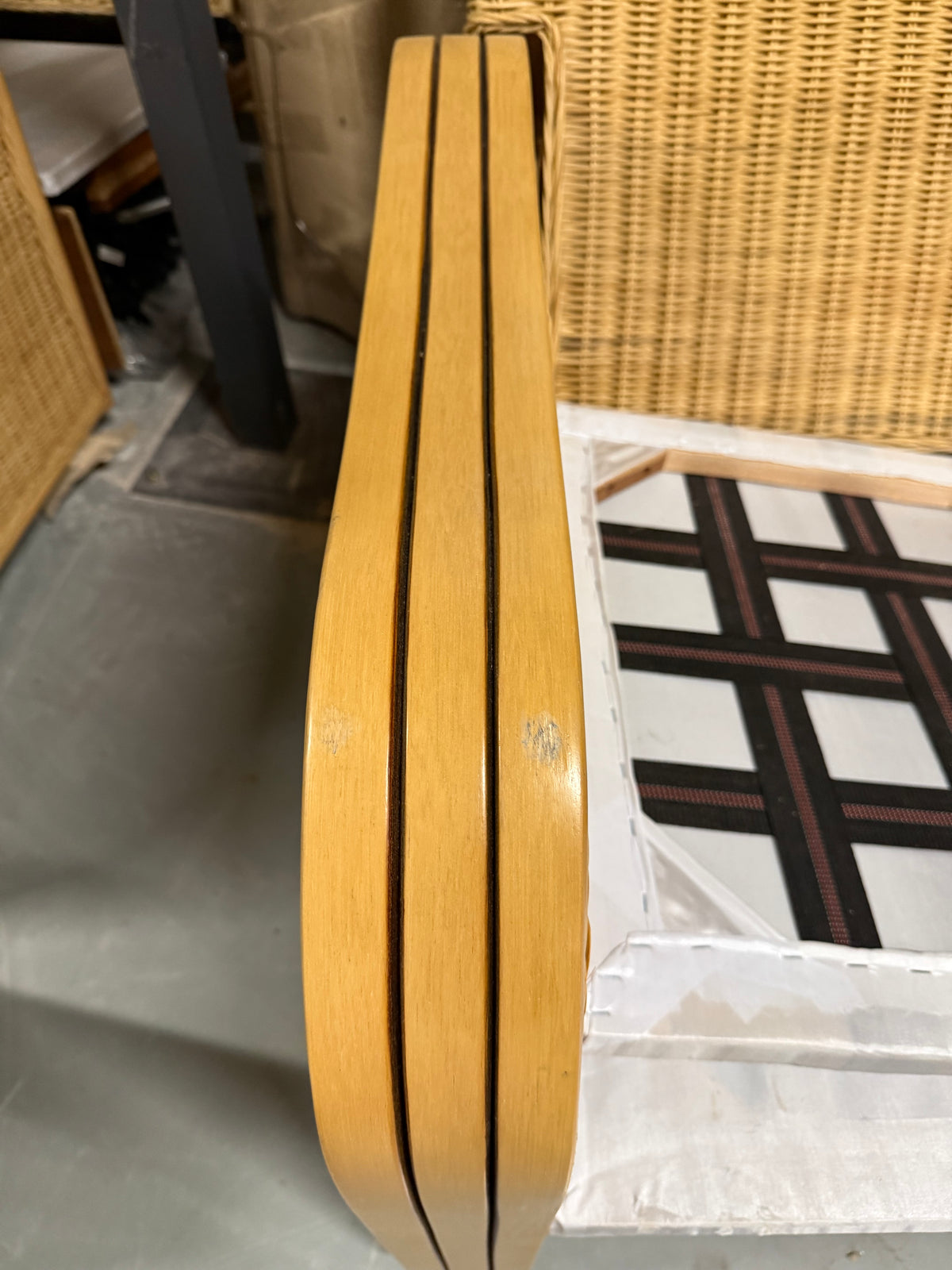 Paris Light Oak Reclining Armchair - Cotton Cream (Transit‑Damaged Factory Stock)