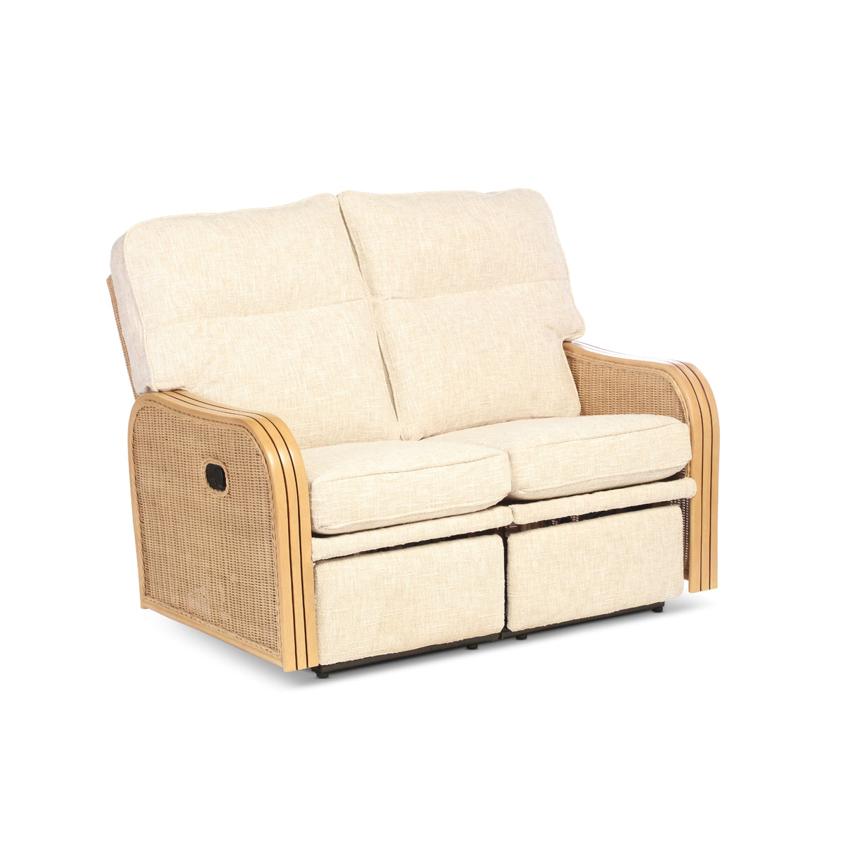 Paris Light Oak Reclining 2-Seater Sofa