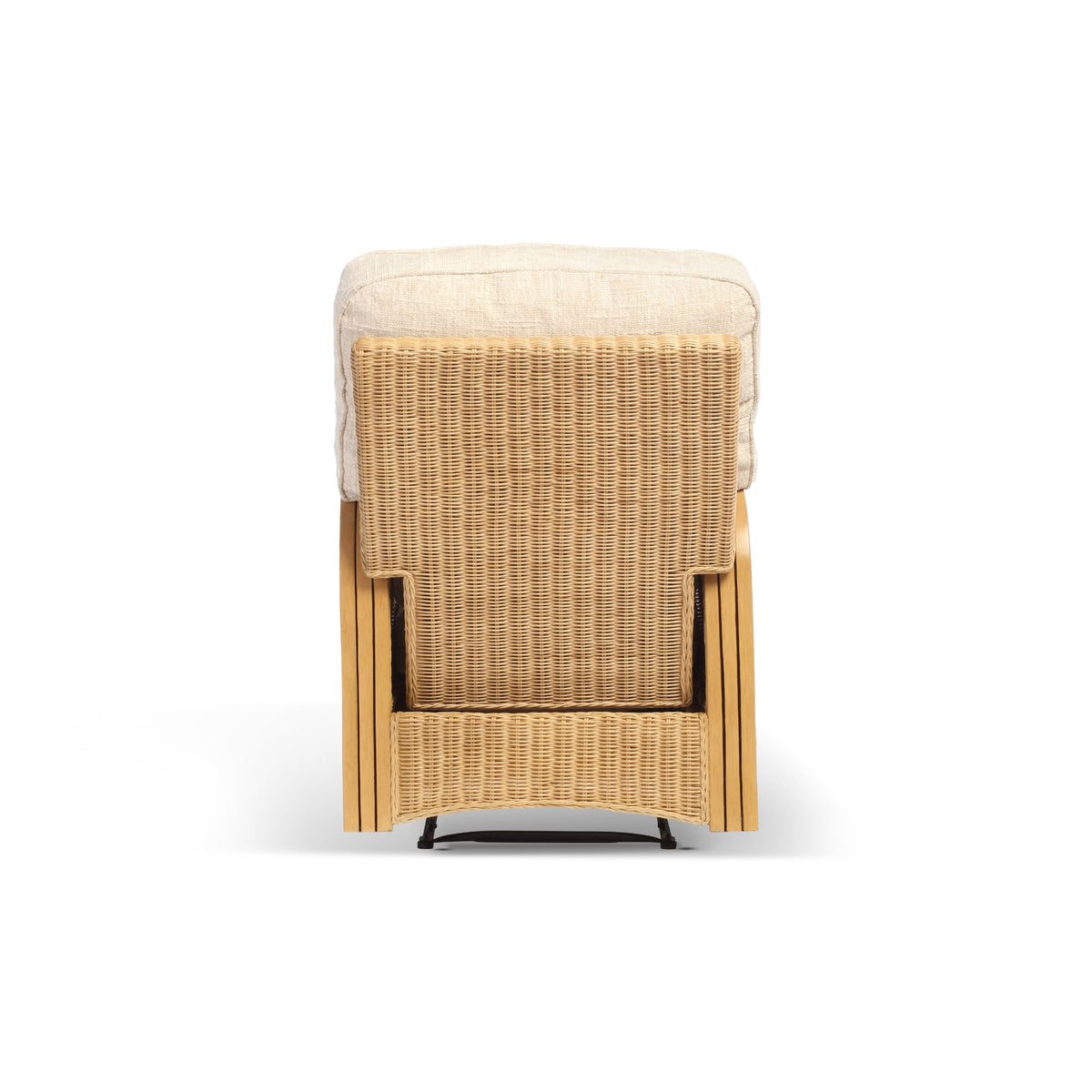 Paris Light Oak Reclining Armchair - Cotton Cream (Transit‑Damaged Factory Stock)