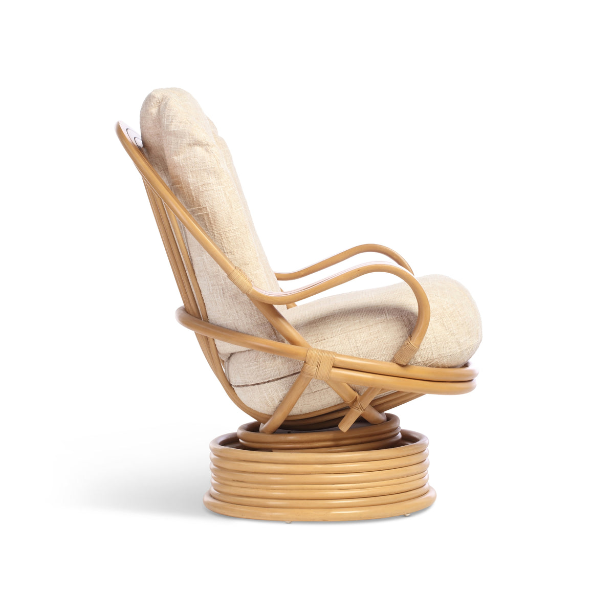 Light Oak Laminated Swivel Rocker